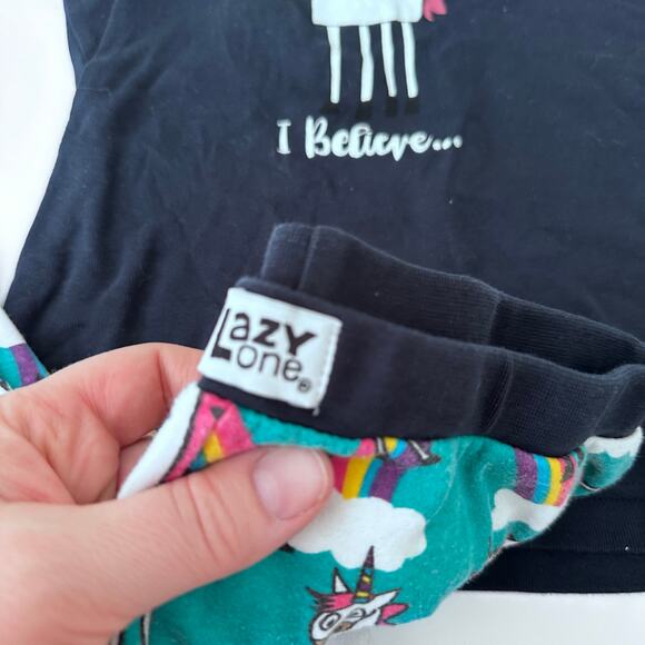 Lazyone Unicorn Pajama Set Size 8 - Rainbow Believe - Picture 4 of 6